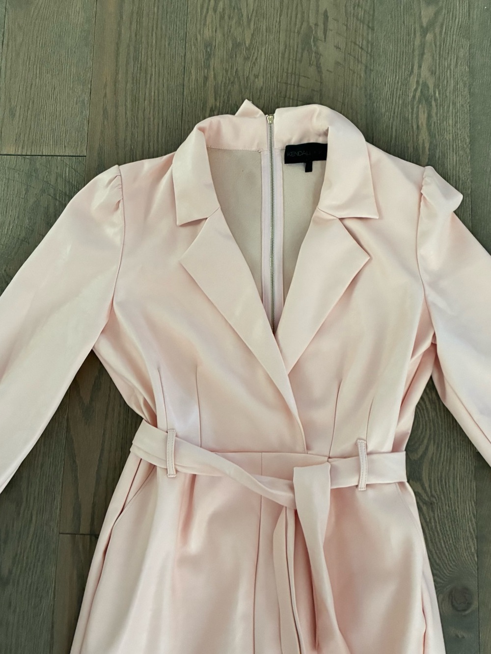 Kendall & Kylie Blush Pink Tailored Wrap Jumpsuit - Picture 14 of 14